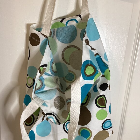 3 Handmade Grocery Bags Reusable Totes Beach Small Laundry Bag Organizers - Picture 3 of 7